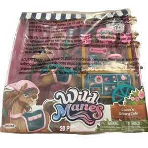 Wild Manes Bakery Cafe Set - Cocoa’s Delightful Playset NEW Horse Action Figure